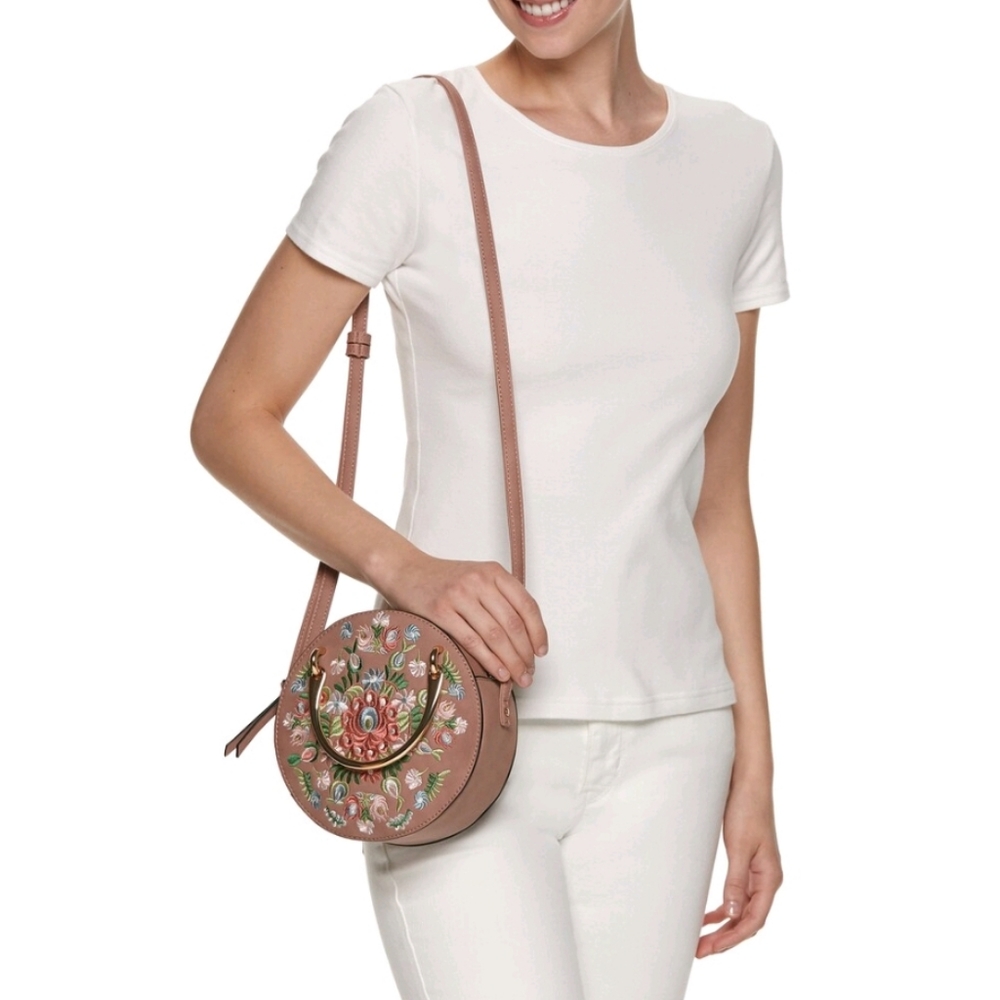 🆕️WOMEN'S FLORAL EMBROIDERED CANTEEN STYLE BAG - Picture 5 of 7